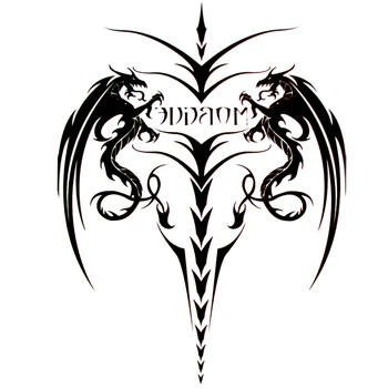 10VNT Dragon sword Vandeniui Laikina Tatuiruotė Lipdukai Vyrų Kūno Arm Tatuiruotės Kojos Flash tatuiruotė Tatuagem Temporaria lipdukai