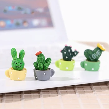 1pc Tikroviška Mini Dirbtinio Mėsingos Kaktusas Augalų Mikro Kraštovaizdžio Dekoratyvinis Miniatiūrinės Figūrėlės 