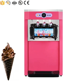 2+1 Trijų skonio, minkštas ledų mašina desertas parduotuvė nerūdijančio plieno sundae ledai mašina ledų šaldymo mašiną