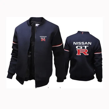 2022 Nissan GTR Logotipas kokybės Vyrai užtrauktukas hoodie drabužius High street palaidinės paltai Megztiniai Vyrams Gobtuvu harajuku Striukės