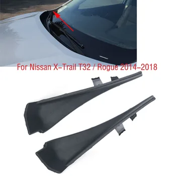 2VNT Skirti Nissan X-Trail Xtrail T32 Nesąžiningi 2014-2018 M. Automobilio Priekinio Stiklo Wrap Kampe Apdaila Valytuvų Pusėje Apdailos Dangtelį, Dangtelis Plokštė