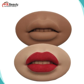 3D Lūpų Premium Soft Praktikos Silikono Odos permanentinis Makiažas Menininkų Žmogaus Lūpų Raudonis Microblading PMU Mokymo Priedai