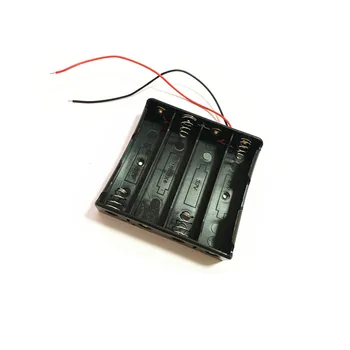4 Slots Plastiko Baterijų Laikiklis Laikymo Dėžutė Atveju 4x 18650 Akumuliatorius