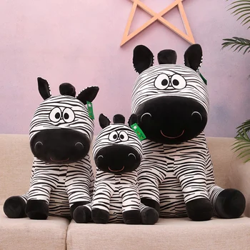 55cm Mielas Minkštas Gawky Zebra Pliušiniai Žaislai Office Plauko Pagalvę Namų Komfortą Pagalvėlė Vaiko Dekoro Kalėdų Dovana Medvilnės Lėlės