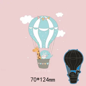70*12.4 mm Atvykimo Pjovimo Miršta oro balionas gyvūnų Trafaretas 