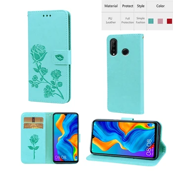 Anglies Pluošto Flip Case For Huawei 30 Pro P20 Lite P Smart 2019 Mate 20 Pro Verslo Piniginės Odos Padengti Rubisafe Nova 4E Coque