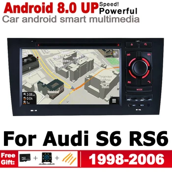 Audi S6 RS6 4B 4F 1998~2006 MMI HD Touch Screen Automobilių Radijo DVD Grotuvas GPS WIFI BT Navigacijos, Multimedijos Sistemos