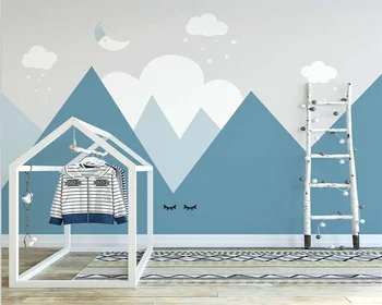beibehang Užsakymą šiuolaikinės šiaurės šalių abstrakčių geometrinių meno vaikų kambario foną papel de parede tėtis peint