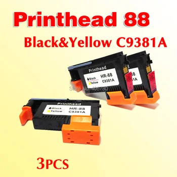 Black yellow printhead 88 C9381A suderinama hp 88 K550 K5400 K8600 L7000 L7480 L7550 L7580 L7590 L7650 L7680