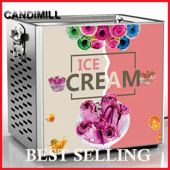 CANDIMILLCommercial Kepti Ledo Gaminimo Aparatas, Mini Pochlebca Mašina Keptas Jogurtas Gamintojas/Visos/Roll Įranga, Ledo Roll Maker