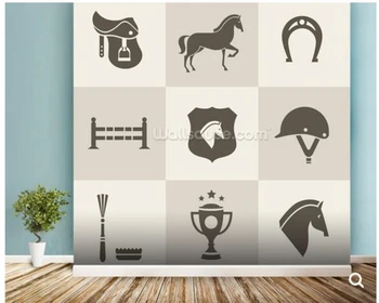 Custom arklių tapetai,Jodinėjimas Žirgais,foto freska už kambarį restoranas, baras, KTV foną papel de parede
