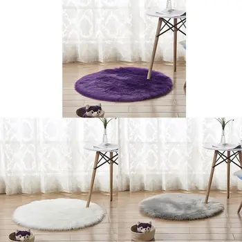 dirbtiniais avikailio, vilnos kiliminė danga, 30 x 30 cm Pūkuotas minkštas longhair dekoratyvinių pagalvėlių, kilimų Kėdė, sofa kilimėlis