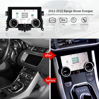 Dėl Land Rover Evoque L551 L538 2012-2018 LCD AC Skydelis Su 3D Jutiklinis Ekranas Temperatūra, Klimato Kontrolės Valdyba Krėslų Šildytuvas