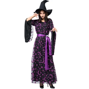 Helovyno Cosplay Violetinė Stellaluna Magija Ragana Eksporto Japonijos Laimingas Šalies Šalies Ragana Kostiumas