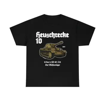 Heuschrecke 10 Panzer IV antrojo pasaulinio KARO Tankas T-Shirt vokietijos Kariuomenės Karinių Marškinėliai vyriški 100% Medvilnės Atsitiktinis marškinėliai Prarasti Viršuje, Dydis S-3XL