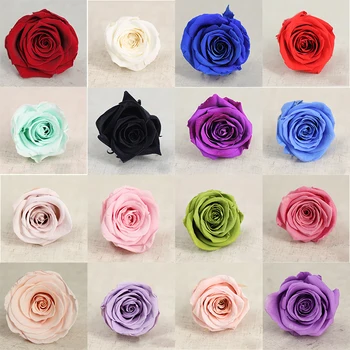 Kiekvienas Langelis 8 Nemirtingas Rose Galvutės Skersmuo 4-5 cm Valentino Dienos Dovanos Gėlių, Įvairių Spalvų Ir Stilių Namų Puošybai