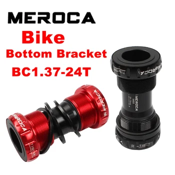 MEROCA apačioje laikiklis sriegio tipas 68/73 mm dviračių ašies MTB road bike važiuokle vandeniui CNC aliuminio lydinio apačioje laikiklis