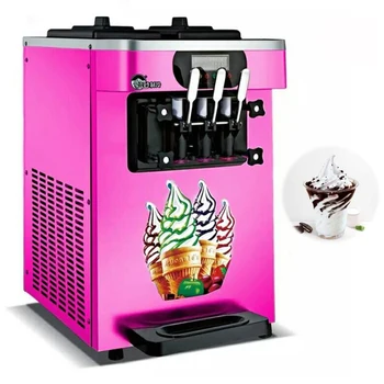 Minkštas Tarnauti Ledų Mašinos Nerūdijančio Plieno Saldus Kūgio Automatas Darbalaukio Ice Cream Maker