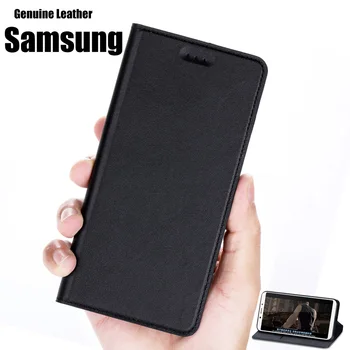 Natūralios Odos Flip Case for Samsung Galaxy M11 M12 M20 M30 M21 M31 M51 S9 S20 FE S10 Plus Pastaba 8 9 10 Lite Padengti Atveju Stendas