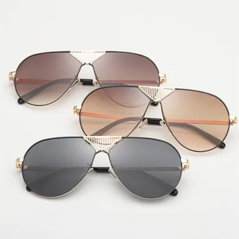 Nauja stiliaus saulės akiniai su dideliu tuščiaviduriai metaliniai rėmeliai vyrų ir moterų, Europoje ir Amerikoje saulės akiniai KARŠTO