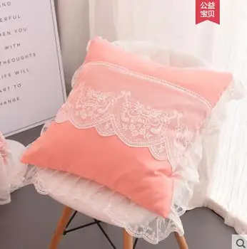 Princesė susiėmę nėrinių nėrinių aikštėje užvalkalas be core 50×50 cm pagalvėlė padengti ir užvalkalas viena pora rinkinys