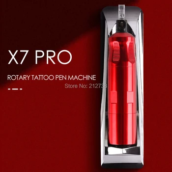 Profesinės X7 Pro Sukamuosius Tatuiruotė Pen Mašina, Aukštos Kokybės Žemo Triukšmo Ramioje Integruota Bevielis Elektros Įranga