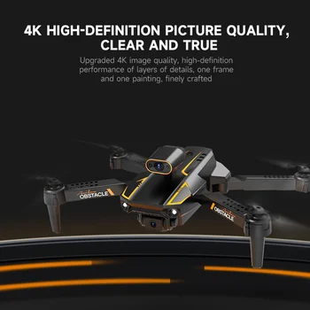 S91 Sulankstomas Drone su 4K HD Kamera Kliūčių Vengimo Quadcopter 5G WiFi FPV RC Drone Pradedantiesiems Aukščio Laikyti Vaikams Dovanų