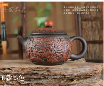 Specialus Pasiūlymas Rankų darbo, Naujo Modelio Premium Dragon Arbatinukas Arbatos Puodą Kung Fu Virdulys Nustatyti 220ml Molio Keramikos Zisha Porceliano Rinkiniai