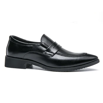 suknelė lether nurodė para Mokasinai vasaros Mens zapatos masculino mados verslo juoda oda putoja casuales sapato