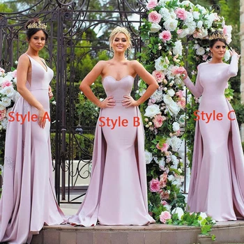 SuperKimJo Musulmonų Rožinė Bridesmaid Dresses Ilgai Nesutampa Pigūs Elegantiškas Vestuvių Suknelės, Šaliai, Skraistės De Soirée De Mariage