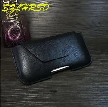SZLHRSD Black Vyrų Diržo natūralios Odos Dėklas Juosmens Krepšys Telefono Dangtelis skirtas Samsung Galaxy Note 9 S8 S9 S7 A9 Star Lite Atvejais