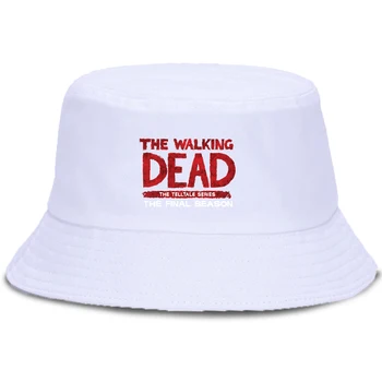 The Walking Dead Unisex Medvilnės Kibiro Kepurę Lauko Dangtelis, Sulankstomas Žvejys Skrybėlę Apsaugos Nuo Saulės Hip-Hop Paplūdimio Panamos Skrybėlės