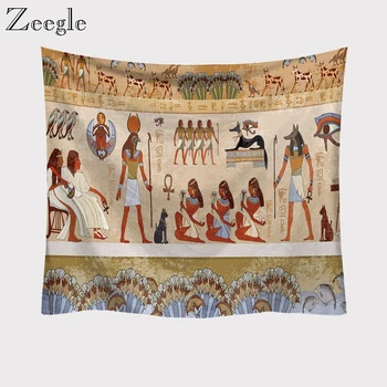 Zeegle Kūrybos Egipto Sienos Gobelenas Kilimų Mikropluošto Meno Carprt už Kambarį Namo Apdaila raštuoto Audinio Sienos Gobelenas