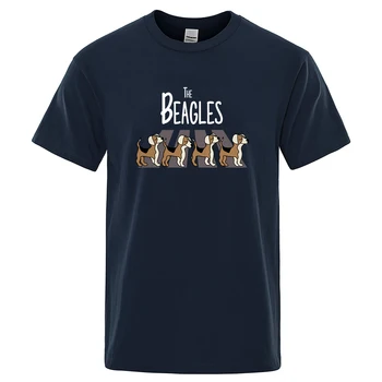 Į Beagles Mens Marškinėliai Atsitiktinis Medvilnė Tee Drabužių Kūrybiškumą Vasarą Prekės Prarasti Medvilnė Eco-Friendly Trumpomis Rankovėmis Vyrams Marškinėlius